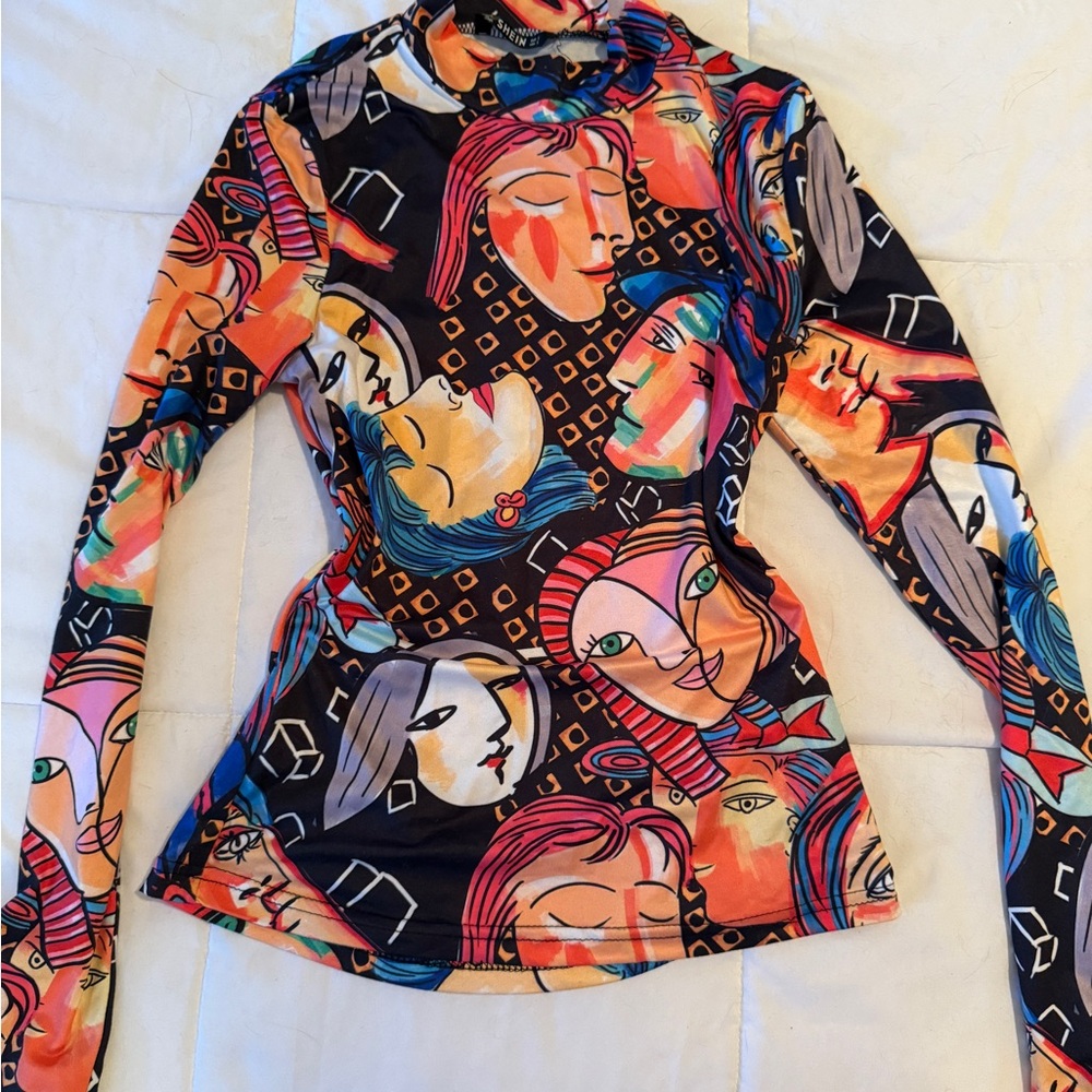 Abstract Picasso Art Print Women's Top